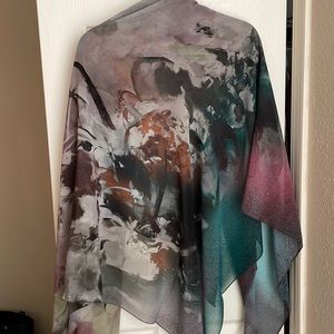 Large 150cm x 150xm square hijab multi-color light crepe material